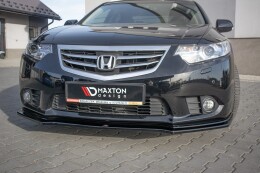 Cup Spoilerlippe Front Ansatz passend für Honda Accord VIII (CU Series) Facelift schwarz matt