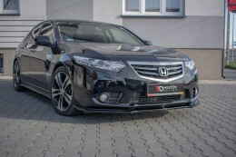 Cup Spoilerlippe Front Ansatz passend für Honda Accord VIII (CU Series) Facelift schwarz matt