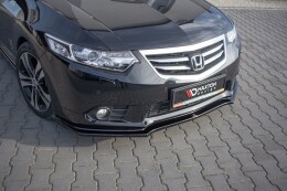 Cup Spoilerlippe Front Ansatz passend für Honda Accord VIII (CU Series) Facelift schwarz matt
