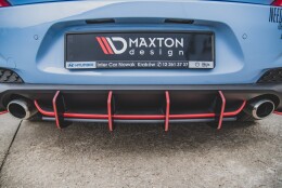 Street Pro Heckschürze Heck Ansatz Diffusor V.2 passend für Hyundai I30 N Mk3 Hatchback SCHWARZ