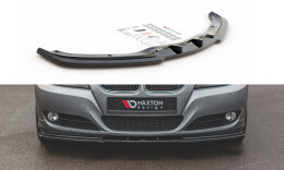 Cup Spoilerlippe Front Ansatz V.2 passend für BMW 3er E90/E91 Facelift schwarz Hochglanz