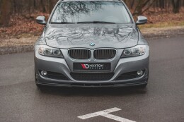Cup Spoilerlippe Front Ansatz V.2 passend für BMW 3er E90/E91 Facelift schwarz Hochglanz