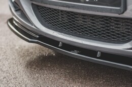 Cup Spoilerlippe Front Ansatz V.2 passend für BMW 3er E90/E91 Facelift schwarz Hochglanz