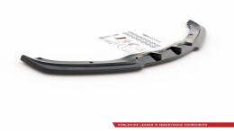 Cup Spoilerlippe Front Ansatz V.2 passend für BMW 3er E90/E91 Facelift schwarz Hochglanz