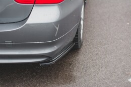 Heck Ansatz Flaps Diffusor passend für BMW 3er E91 Facelift Carbon Look