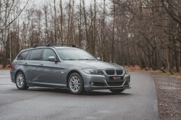 Seitenschweller Ansatz Cup Leisten passend für BMW 3er E90/E91 Facelift schwarz Hochglanz