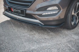 Cup Spoilerlippe Front Ansatz für Hyundai Tucson Mk3 schwarz matt