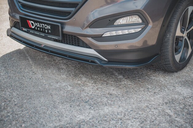 Cup Spoilerlippe Front Ansatz passend für Hyundai Tucson Mk3 schwarz Hochglanz
