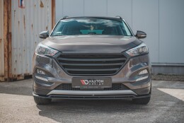 Cup Spoilerlippe Front Ansatz passend für Hyundai Tucson Mk3 schwarz Hochglanz
