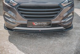Cup Spoilerlippe Front Ansatz passend für Hyundai Tucson Mk3 schwarz Hochglanz