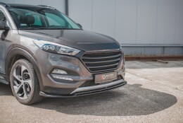 Cup Spoilerlippe Front Ansatz passend für Hyundai Tucson Mk3 schwarz Hochglanz