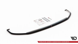 Cup Spoilerlippe Front Ansatz V.3 für VW Polo GTI / R-line Mk6 schwarz Hochglanz