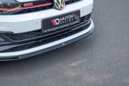Cup Spoilerlippe Front Ansatz V.3 passend für VW Polo GTI / R-line Mk6 schwarz Hochglanz