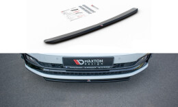 Cup Spoilerlippe Front Ansatz V.4 für VW Polo GTI Mk6 schwarz matt
