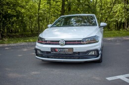 Cup Spoilerlippe Front Ansatz V.4 passend für VW Polo GTI Mk6 schwarz matt