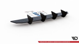Street Pro Heckschürze Heck Ansatz Diffusor V.2 passend für VW Golf 8 SCHWARZ