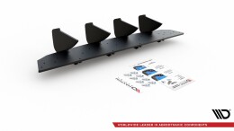Street Pro Heckschürze Heck Ansatz Diffusor V.2 passend für VW Golf 8 SCHWARZ