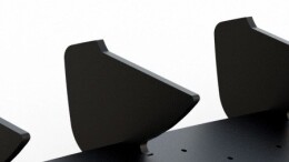 Street Pro Heckschürze Heck Ansatz Diffusor V.2 passend für VW Golf 8 schwarz-rot