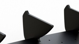 Street Pro Heckschürze Heck Ansatz Diffusor V.1 passend für VW Golf 8 schwarz-rot