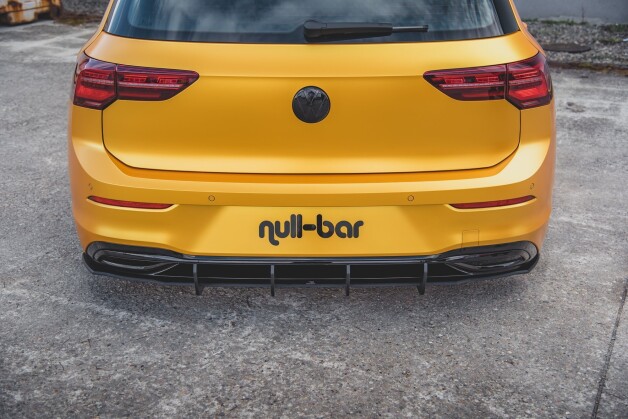 Street Pro Heckschürze Heck Ansatz Diffusor V.1 passend für VW Golf 8 SCHWARZ