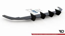 Street Pro Heckschürze Heck Ansatz Diffusor V.1 passend für VW Golf 8 SCHWARZ