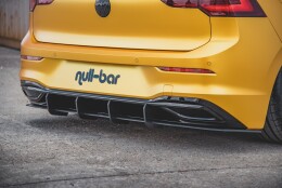 Street Pro Heckschürze Heck Ansatz Diffusor V.1 passend für VW Golf 8 SCHWARZ