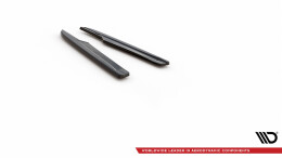 Heck Ansatz Flaps Diffusor V.2 passend für Skoda Octavia RS Mk3/Mk3 FL Hatchback/Kombi schwarz Hochglanz