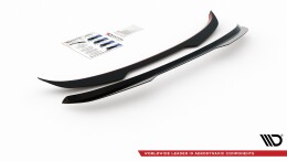 Heck Spoiler Aufsatz Abrisskante passend für Ford Fiesta ST Mk7 FL schwarz Hochglanz