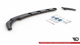 Heck Ansatz Flaps Diffusor V.2 passend für VW Polo GTI / R-line Mk6 schwarz Hochglanz