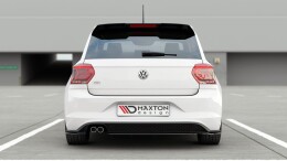 Street+ Heck Ansatz Flaps V.2 passend für VW Polo GTI / R-line Mk6 schwarz Hochglanz