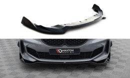 Cup Spoilerlippe Front Ansatz V.5 für BMW 1er M-Paket / M135i / 128ti F40  schwarz Hochglanz