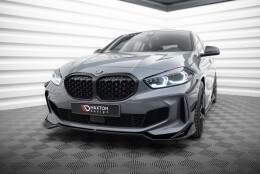 Cup Spoilerlippe Front Ansatz V.5 passend für BMW 1er F40 M-Paket / M135i schwarz Hochglanz