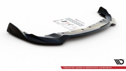 Cup Spoilerlippe Front Ansatz V.5 passend für BMW 1er F40 M-Paket / M135i schwarz Hochglanz