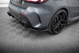 Heck Ansatz Flaps Diffusor V.4 für BMW 1er M-Paket /  M135i / 128ti F40 schwarz Hochglanz