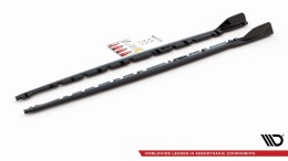 Seitenschweller Ansatz Cup Leisten V.3 passend für BMW 1er F40 M-Paket/ M135i schwarz Hochglanz