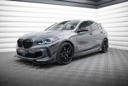 Street+ Seitenschweller Leisten V.3 passend für BMW 1er M-Paket/ M135i / 128ti F40 schwarz Hochglanz