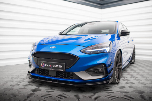 Street Pro Front Stoßstangen Flaps passend für Ford Focus ST / ST-Line Mk4 FLAPS HOCHGLANZ