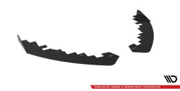 Front Stoßstange Flaps passend für Ford Focus ST / ST-Line Mk4 schwarz Hochglanz