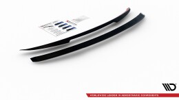 Heck Spoiler Aufsatz Abrisskante passend für Audi A6 Avant / A6 Allroad / A6 S-Line Avant / S6 Avant C8 / C8 FL schwarz Hochglanz