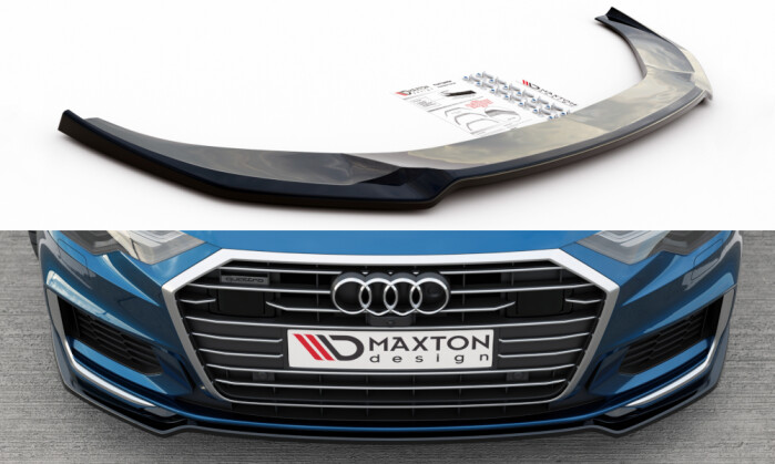 Maxton Front Ansatz V.1 für Audi A6 S-Line / S6 C8 schwarz
