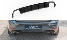 Heck Ansatz Diffusor V.2 für Seat Leon Cupra ST Mk3 FL