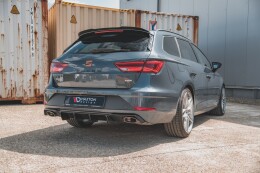 Heck Ansatz Diffusor V.2 für Seat Leon Cupra ST Mk3 FL