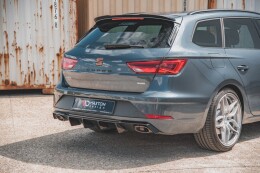 Heck Ansatz Diffusor V.2 für Seat Leon Cupra ST Mk3 FL