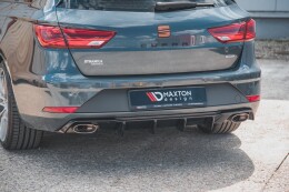 Heck Ansatz Diffusor V.2 für Seat Leon Cupra ST Mk3 FL