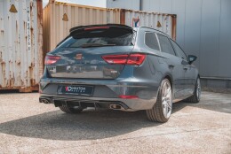 Heck Ansatz Diffusor V.2 passend für Seat Leon Cupra ST Mk3 FL