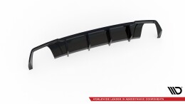 Street+ Heck Ansatz Diffusor V.2 passend für Seat Leon CUPRA ST Mk3 FL schwarz Hochglanz