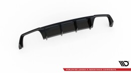Street+ Heck Ansatz Diffusor V.3 passend für Seat Leon CUPRA ST Mk3 FL schwarz Hochglanz