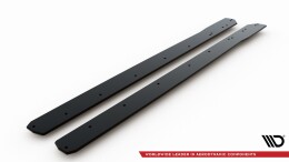 Street Pro Seitenschweller Ansatz Cup Leisten passend für Ford Focus ST / ST-Line Mk4 SCHWARZ