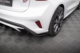 Street Pro Heck Ansatz Flaps Diffusor passend für Ford Focus ST Mk4 rot