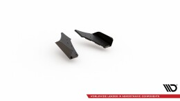 Street Pro Heck Ansatz Flaps Diffusor passend für Ford Focus ST Mk4 SCHWARZ+ HOCHGLANZ FLAPS
